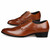 Brown retro brogue leather derby dress shoe 24