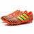 Orange triple stripe label print soccer shoe 14