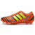 Orange triple stripe label print soccer shoe 17