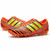 Orange triple stripe label print soccer shoe 16