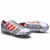 Silver triple stripe label print soccer shoe 15