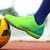 Green check stripe pattern soccer shoe 05