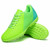 Green check stripe pattern soccer shoe 09