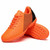 Orange check stripe pattern soccer shoe 09