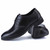 Black urban leather derby dress shoe 15