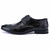 Black crocodile skin pattern derby dress shoe 18