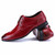 Red crocodile skin pattern derby dress shoe 15