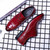 Red crocodile skin pattern derby dress shoe 12