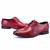 Red crocodile skin pattern derby dress shoe 16