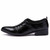 Black pleated buckle strap leather slip on dress shoe 12