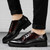 Black red brogue check leather derby dress shoe 06