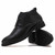 Black plain derby dress shoe boot 22