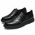 Black brogue leather derby dress shoe 13