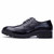 Black longwing brogue leather derby dress shoe 16