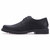 Black plain leather derby dress shoe 20