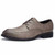 Grey two tone leather derby dress shoe 01