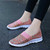 Pink knit check slip on shoe sneaker 10