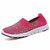 Red knit check slip on shoe sneaker 01