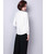 White chiffon long sleeve shirt with neck tie collar 09