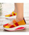 Yellow weave check slip on rocker bottom shoe sneaker 05