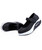 Black low cut velcro slip on rocker bottom shoe sneaker 11