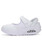 White cut out velcro slip on rocker bottom shoe sneaker 08