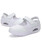 White cut out velcro slip on rocker bottom shoe sneaker 06