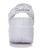 White cut out velcro slip on rocker bottom shoe sneaker 09