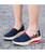 Navy flag print slip on rocker bottom shoe sneaker 06