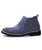 Grey slip on dress shoe boot in plain 24