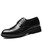 Black classic leather derby brogue dress shoe 01