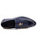 Navy rivet cross metal patent slip on dress shoe 23