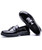 Black tassel patent leather slip on dress shoe 17