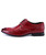 Red crocodile skin pattern derby dress shoe 19