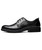 Black derby dress shoe side crocodile skin pattern 19