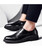 Black oxford brogue dress shoe in plain 11