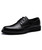 Black derby dress shoe in plain 01