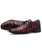 Red camouflage check pattern derby dress shoe 12