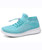 Green blue flyknit dot pattern sock like fit shoe sneaker 01