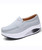 Grey hollow slip on rocker bottom shoe sneaker 01