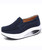 Navy hollow slip on rocker bottom shoe sneaker 01