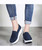 Navy hollow slip on rocker bottom shoe sneaker 02