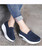 Navy hollow slip on rocker bottom shoe sneaker 05