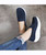 Navy hollow slip on rocker bottom shoe sneaker 06