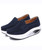 Navy hollow slip on rocker bottom shoe sneaker 07