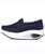 Navy hollow slip on rocker bottom shoe sneaker 08