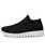 Black flyknit textured slip on sock like fit shoe sneaker 16