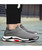 Grey flyknit plain sock like fit slip on shoe sneaker 04