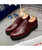 Red crocodile skin pattern derby dress shoe 12