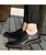 Black retro brogue leather derby dress shoe 03